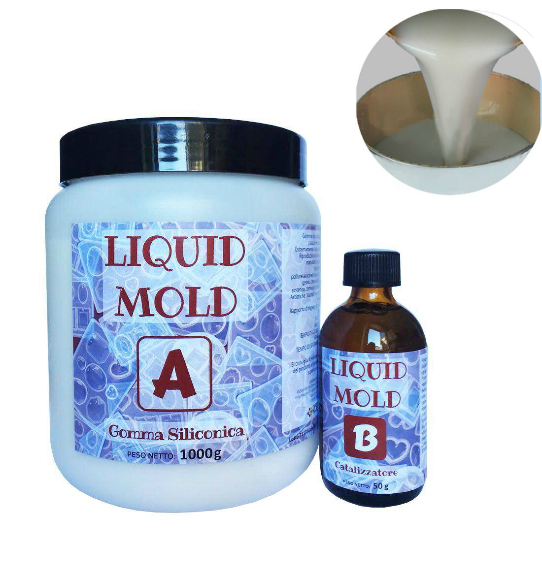 Liquid Mold - Caoutchouc Silicone 20 Shores - Dureté Moyenne, Polyvalent!