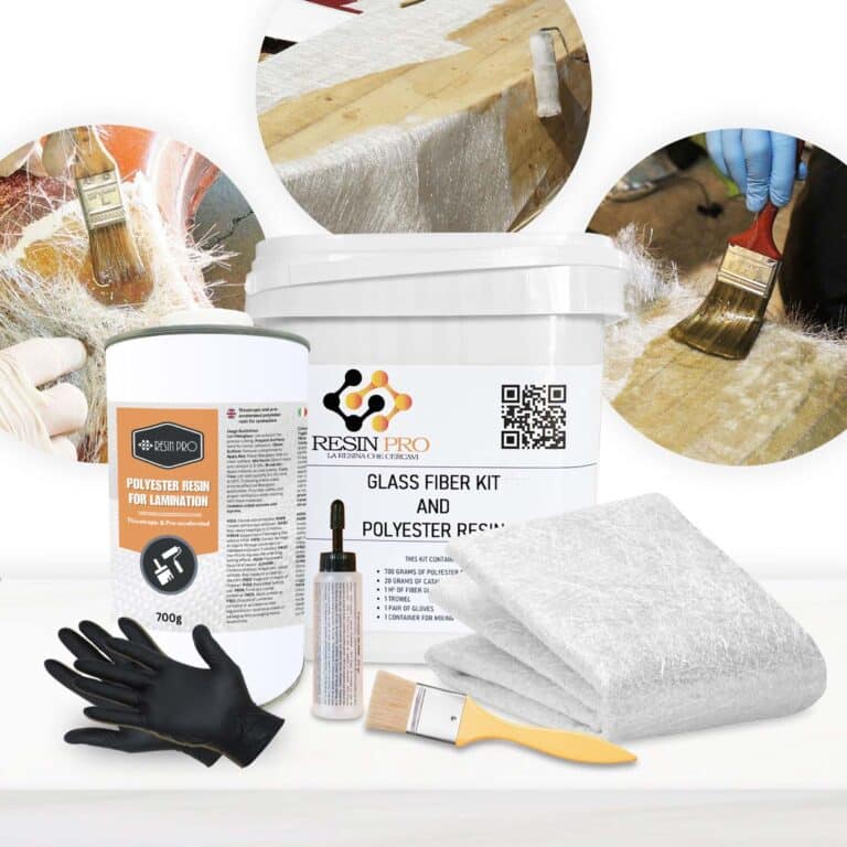 KIT POLYESTER - Kit de Réparation Fibre de Verre - Réparation Rapide et Durable !