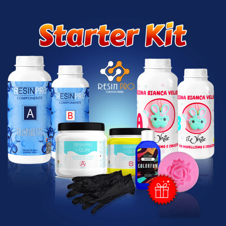 Kit de démarrage avec Caoutchouc en pâte - KIT + PÂTE COLORANTE BLEU