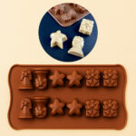 Super moule en silicone de Noël (cloches, étoiles, cadeaux de Noël)