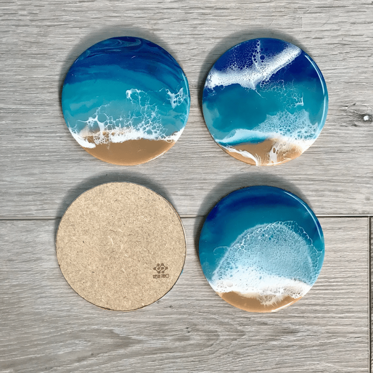 Kit 6 sous-verres ronds 10cm - 6 x 8 cm (épaisseur 6mm)