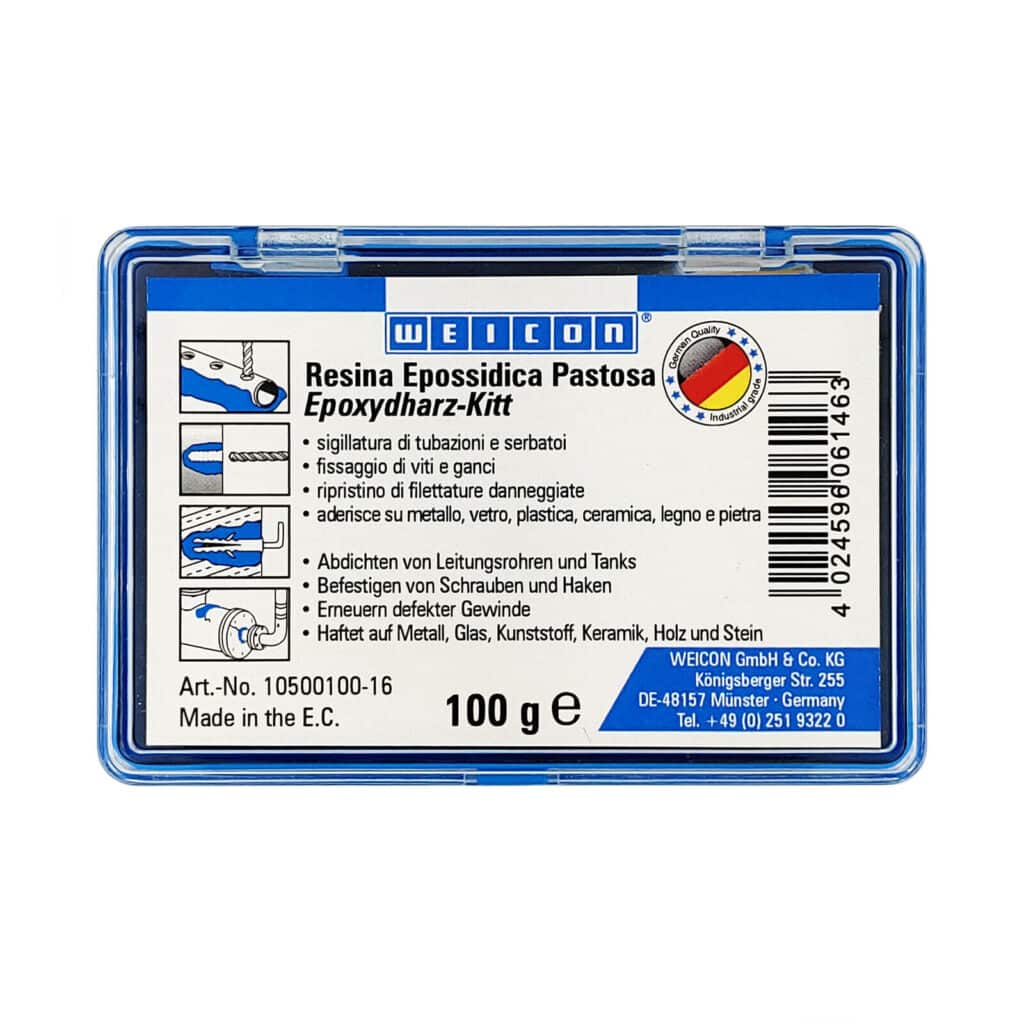 WEICON ST Résine époxy Plastique 500g Réparation De Pièces En Acier Inox
