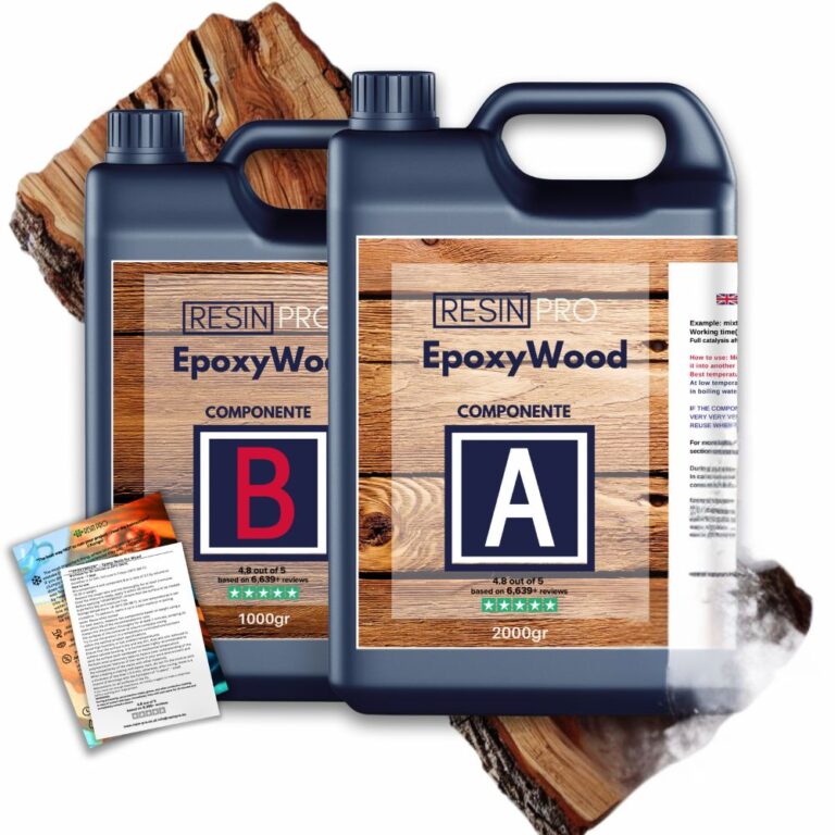 EPOXYWOOD Résine époxy pour bois - revêtement de protection, Restauration, Renforcement - 3 KG