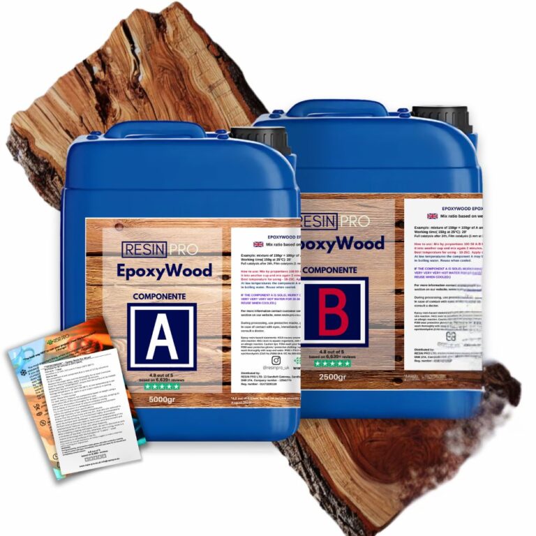 EPOXYWOOD Résine époxy pour bois - revêtement de protection, Restauration, Renforcement - 7.5 KG