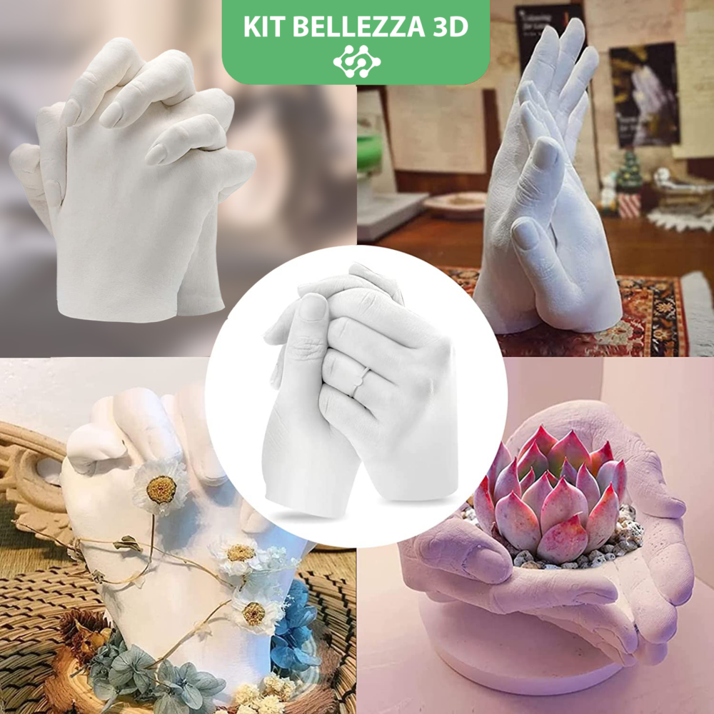 KIT DIY POUR MOULAGE ET EMPREINTE 3D- Kit pour réplique de mains