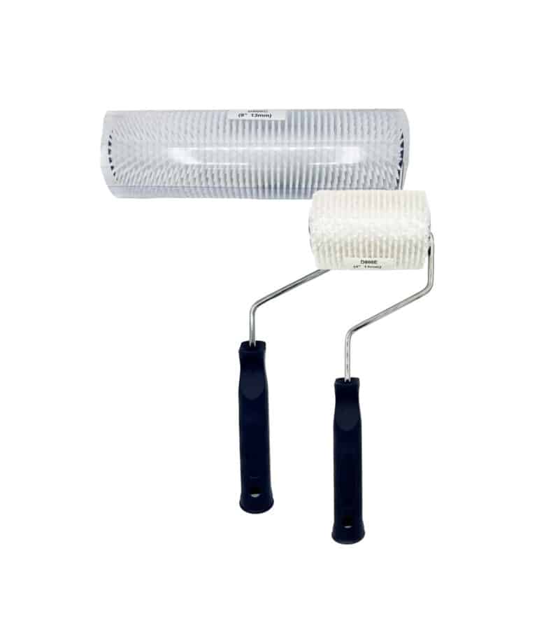 Rouleau à aiguilles anti-bulles pour le revêtement en résine des surfaces et des sols