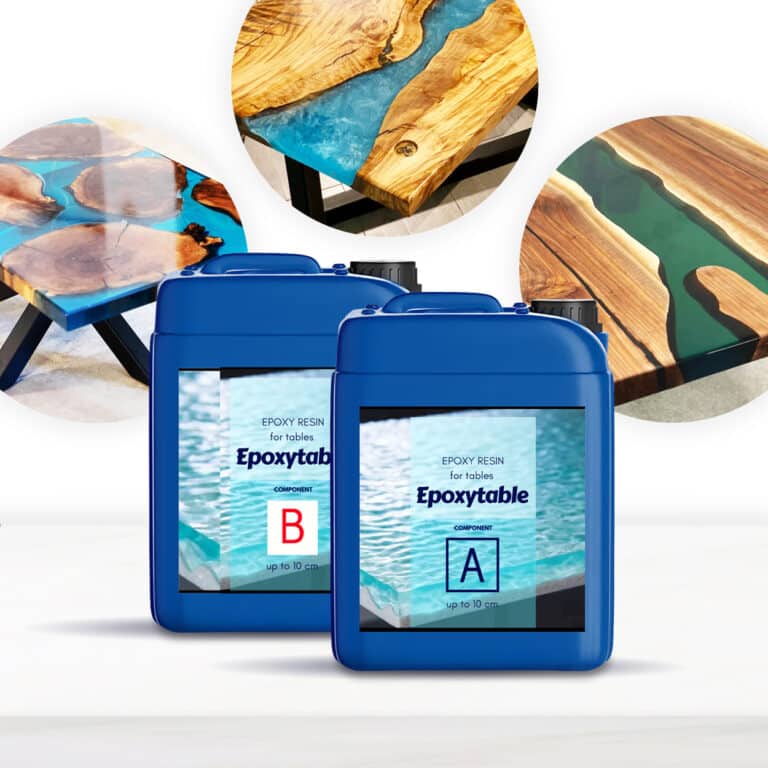 EPOXYTABLE 10 - SIMPLEMENT PARFAITE Coulées jusqu'à 10 cm!