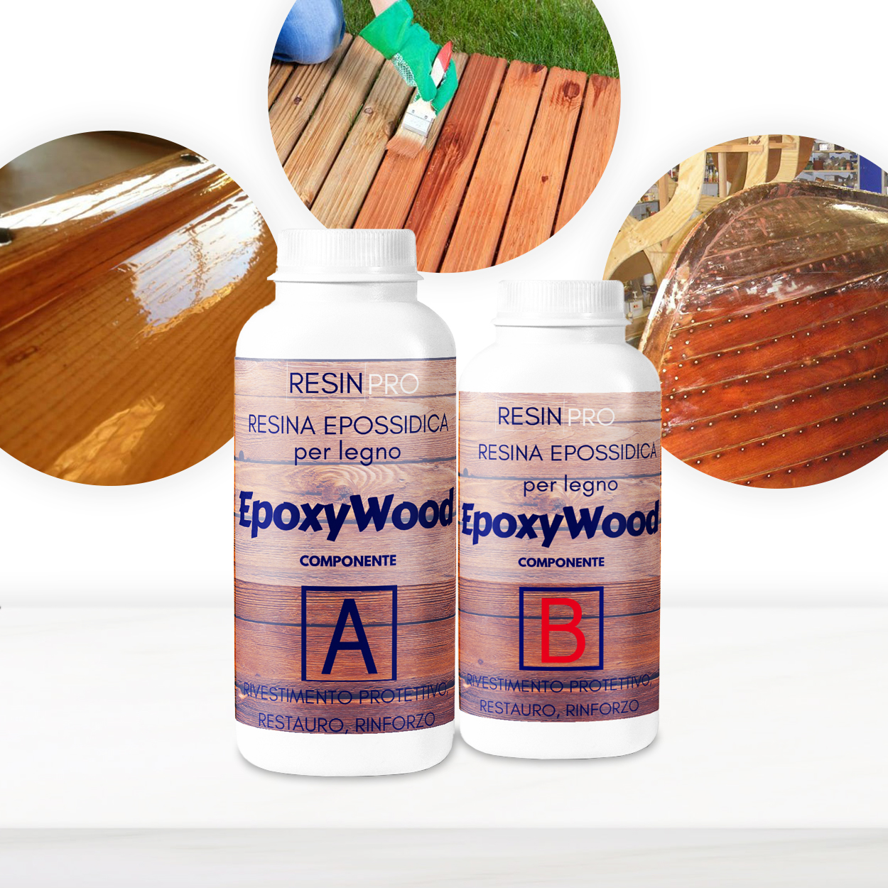 EPOXYWOOD Résine époxy pour bois - revêtement de protection
