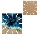 Planche en bois (mdf) pour horloge murale personnalisée 40x40cm