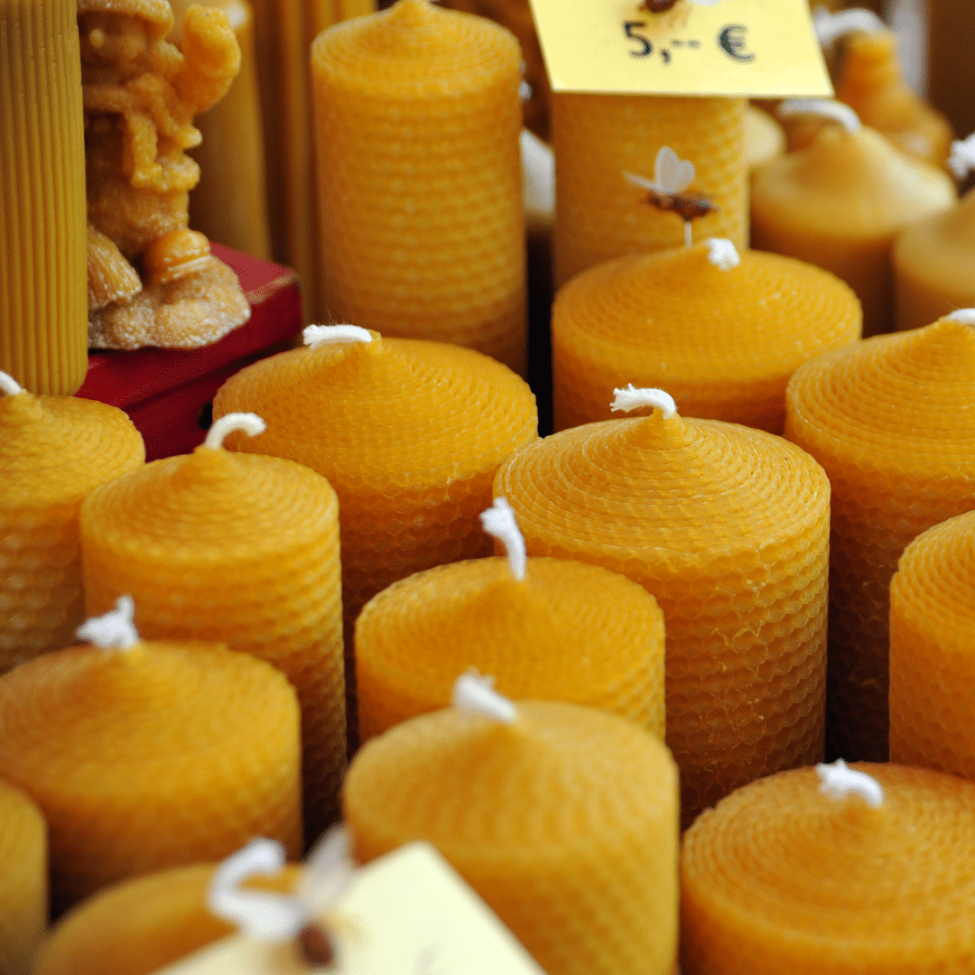 Cire d'abeille pure, idéale pour la fabrication de bougies (300 gr)