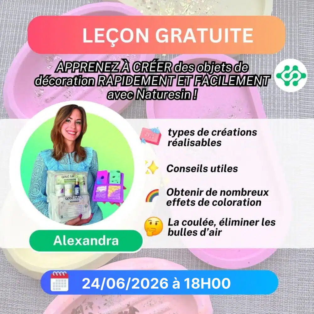 APPRENEZ À CRÉER des objets de décoration RAPIDEMENT ET FACILEMENT avec Naturesin !