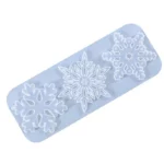 Moule 3 Flocons de Neige pour Décorations de Noël (23 cm) 
