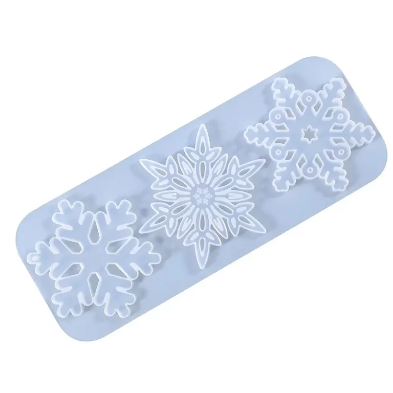 Moule 3 Flocons de Neige pour Décorations de Noël (23 cm) 