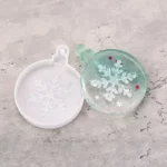 Moule Pendentif Neige Rond pour Décorations de Noël