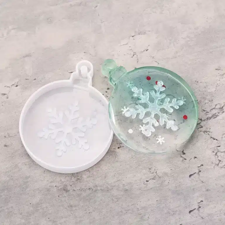Moule Pendentif Neige Rond pour Décorations de Noël