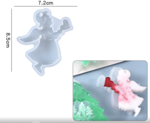 Mouler un ange avec un coeur pour Décorations de Noël