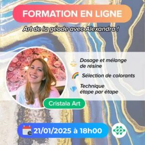 MASTERCLASS Géodes (2h en direct) Créez vos propres géodes !