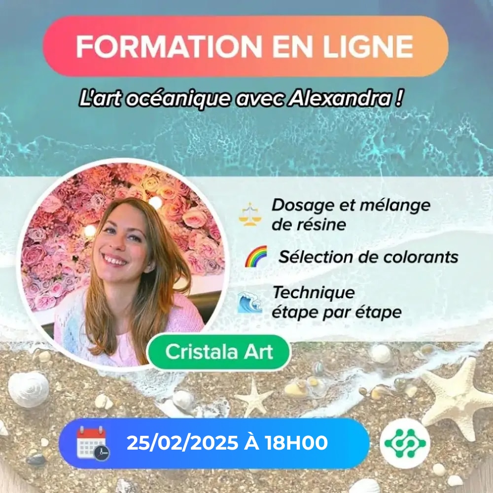 MASTERCLASS OCEAN ART (2h en direct) Réalisez l’effet de vague !