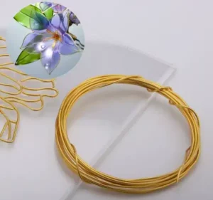 Fil métallique 3m pour Résine UV DIP - Fil métallique doré