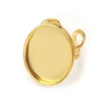 Bague avec Bézel Ouvert Ovale en Acier Inoxydable - Argentée