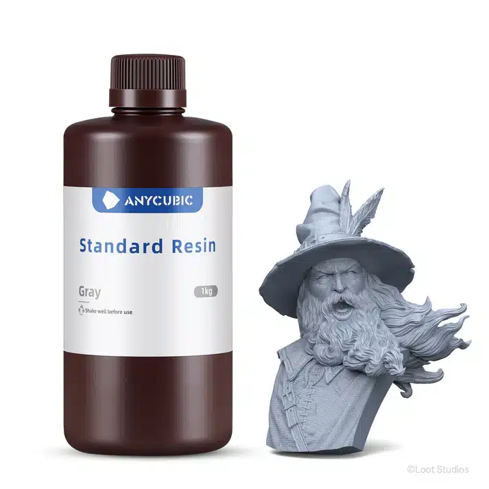Résine pour imprimantes 3D standard grise Anycubic