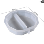 Moule en Résine pour Vase Rond Polygonal