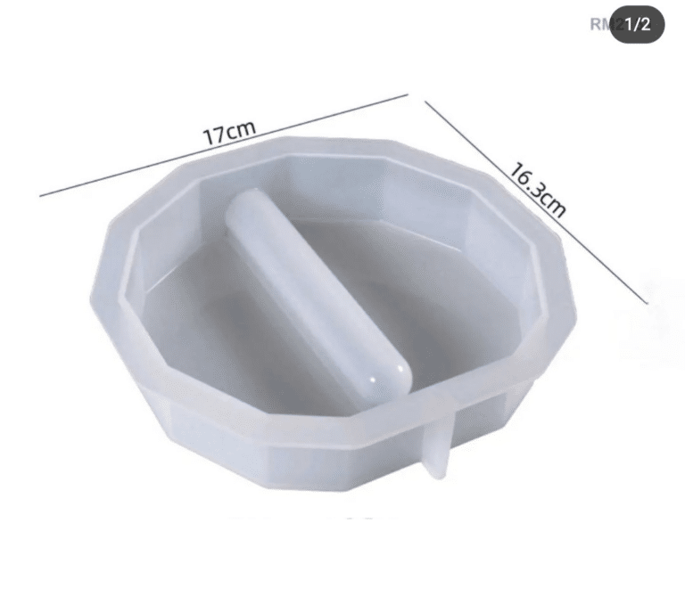 Moule en Résine pour Vase Rond Polygonal