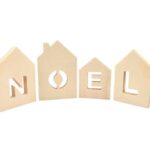 Maison Noël à poser Bois - 4 pièces