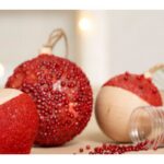 Boule de Noël en bois à décorer - Diamètre 6 cm - Décoration de Noël - Objets décoratifs - Bois