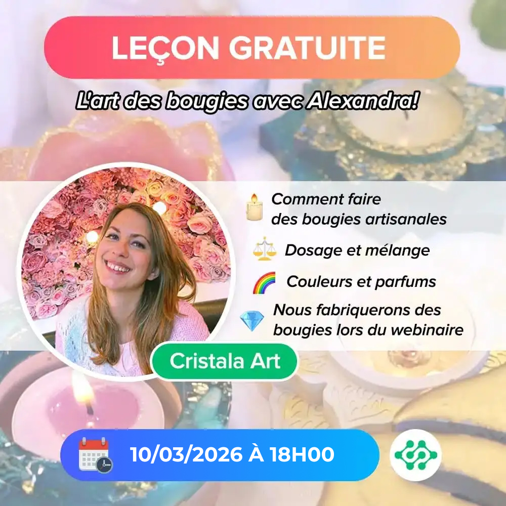 LEÇON GRATUITE - La magie des bougies avec Alexandra