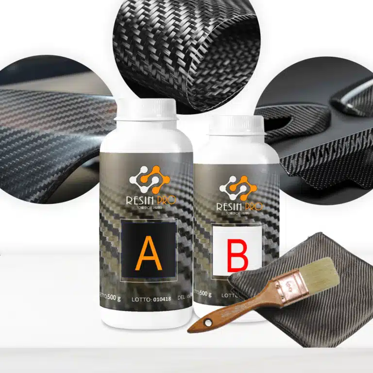 KIT COMPLET DE REPARATION + FIBRE DE CARBONE TWILL 200gr/m² - Rapide, Simple et Durable ! - KIT 245T 3K 1*125