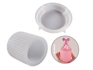 Moule de Boîte de Rangement Cylindrique en Silicone DIY