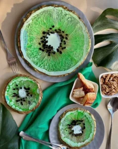 Leçon gratuite étape par étape “Dessous de verre kiwi” par Natalia Natirum