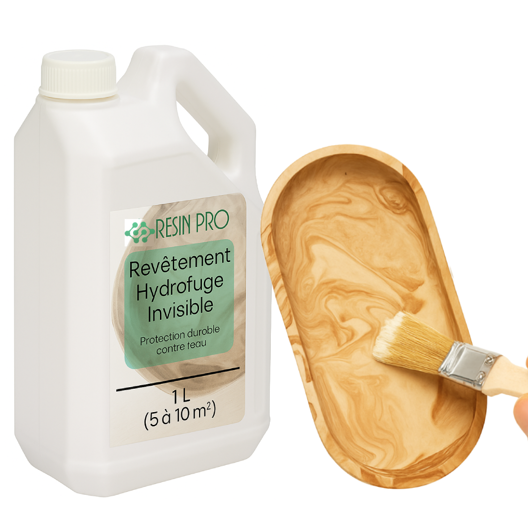 NatuVernis Revêtement hydrofuge invisible et écologique pour objets en NatuResin
