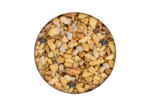 Échantillons 10×10 – Gravier drainant stabilisé avec résine - Jaune