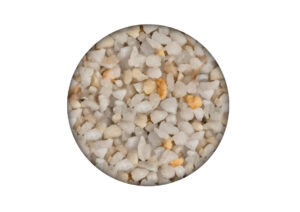 Échantillons 10×10 – Gravier drainant stabilisé avec résine - Blanc Pur