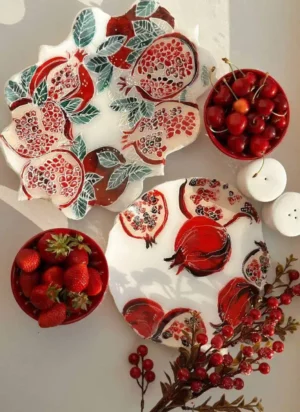 Leçon gratuite étape par étape “Plateaux grenade” par Natalia Natirum