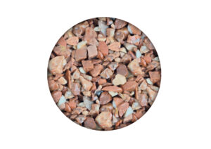 Échantillons 10×10 – Gravier drainant stabilisé avec résine - Rouge