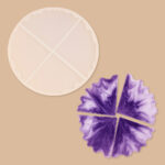 Moule 4 Géodes pour dessous de verres ou bijoux