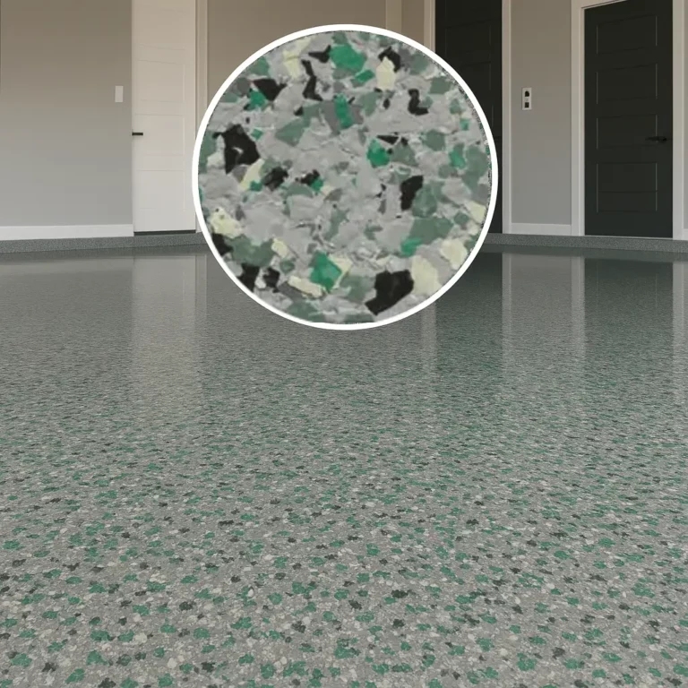 Paillettes Décoratives - La touche artistique pour vos sols - Gris - Vert (55021), 4 kg (20 m2)