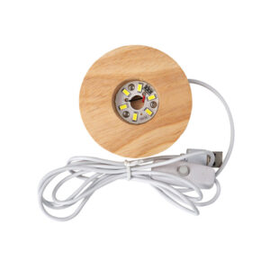 Lampe en bois avec connexion USB