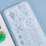 Moule en silicone fleurs & formes pour bijoux en résine