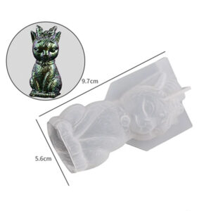 Moule en silicone pour création de bijoux – « Chat magique »