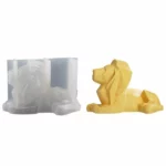 Moule en silicone 3D "Lion géométrique"