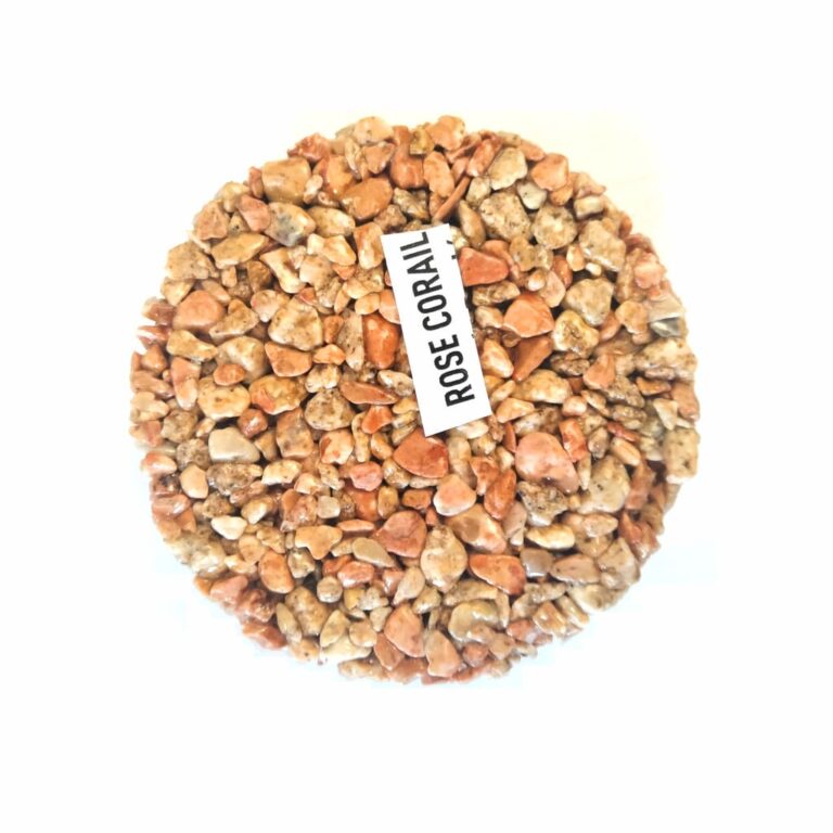 Granulats pour sols drainants - Idéal pour espaces extérieurs - Gravier Rose Corail