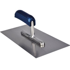 Platoir de lissage en acier inoxydable avec poignée en bois 130 x 280mm