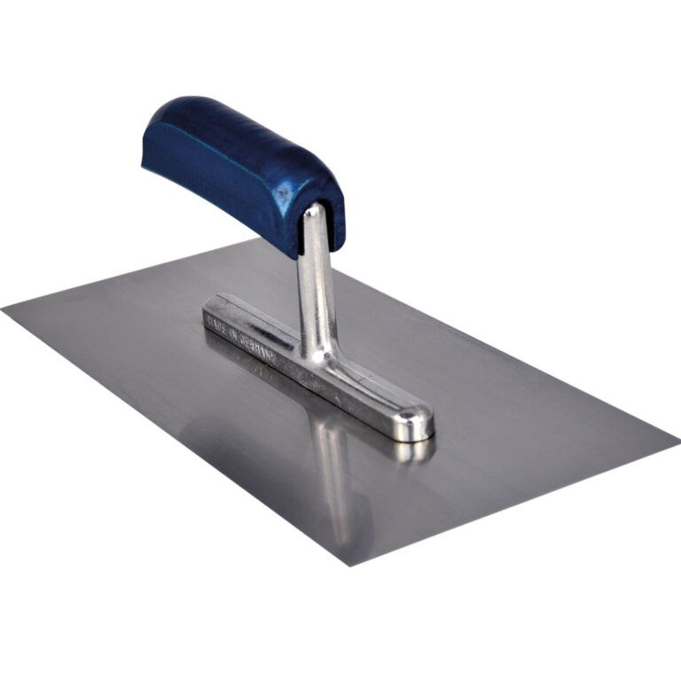 Platoir de lissage en acier inoxydable avec poignée en bois 130 x 280mm