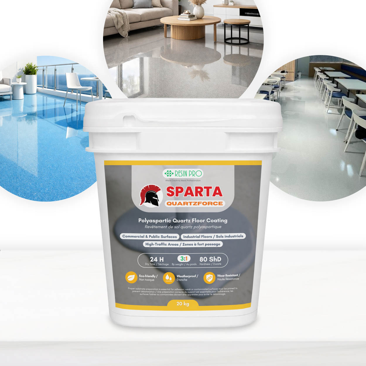 QUARTZFORCE Revêtement Quartz Polyaspartique Haute Performance