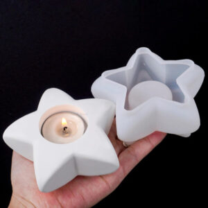 Moule Bougeoir Fleur Étoilée  