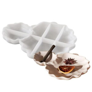 Moule plateau fleur ondulée